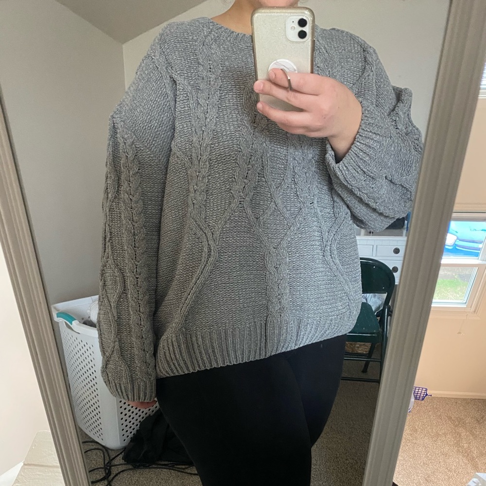 Gray Knit Sweater